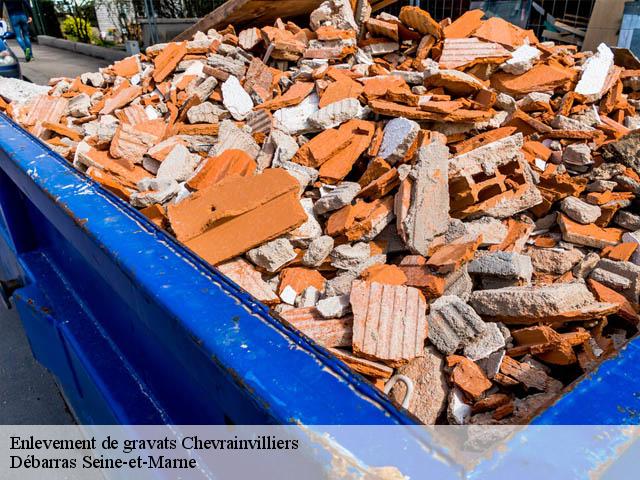 Enlevement de gravats  chevrainvilliers-77760 Débarras Seine-et-Marne